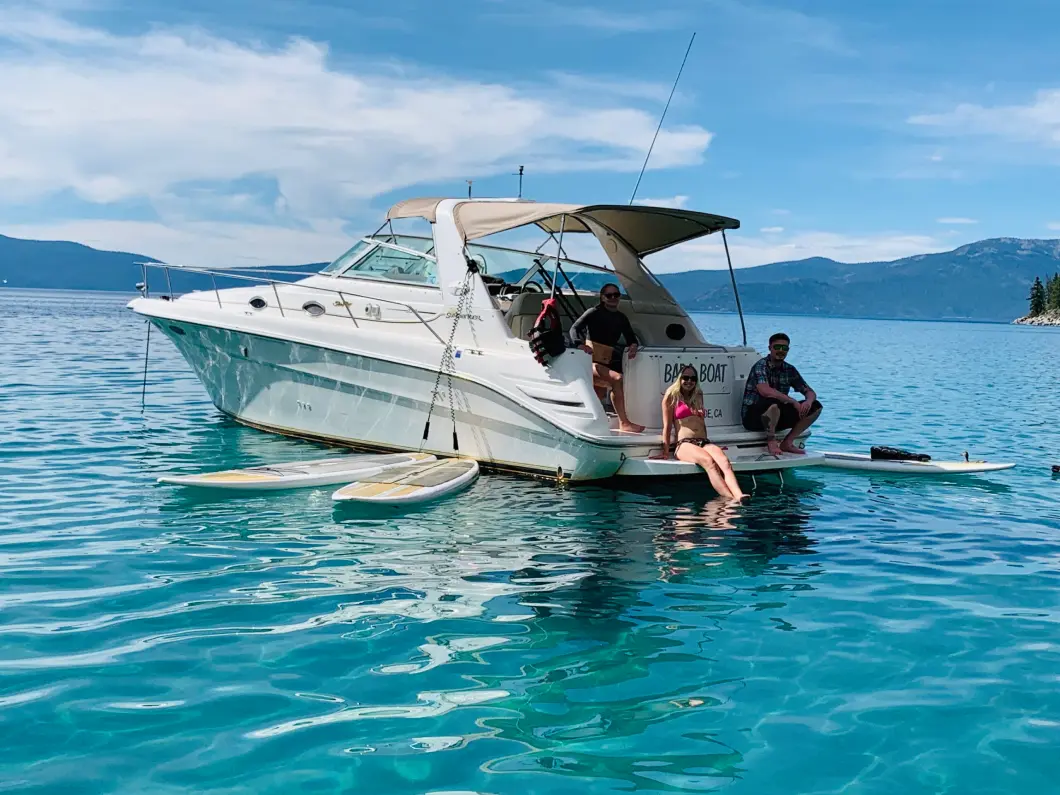 Tahoe Power Boat Tours aboard Deluxe Lake Tahoe Charter Boat